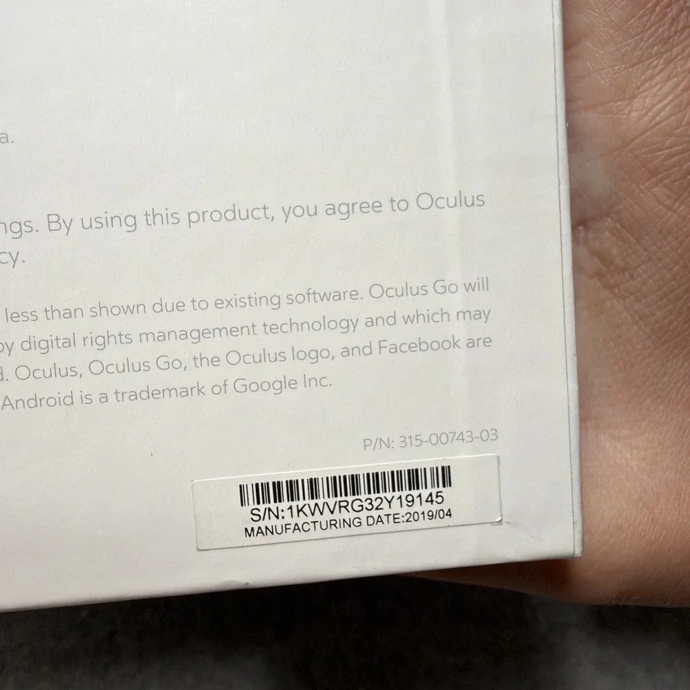 Oculus Go 64GB Standalone All-in-One VR Headset MH-A64 Tested No Charger